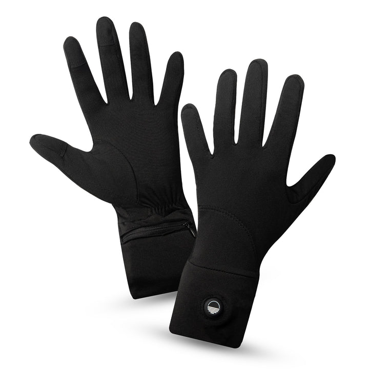 Pair of black Toasty Touch gloves on a white background